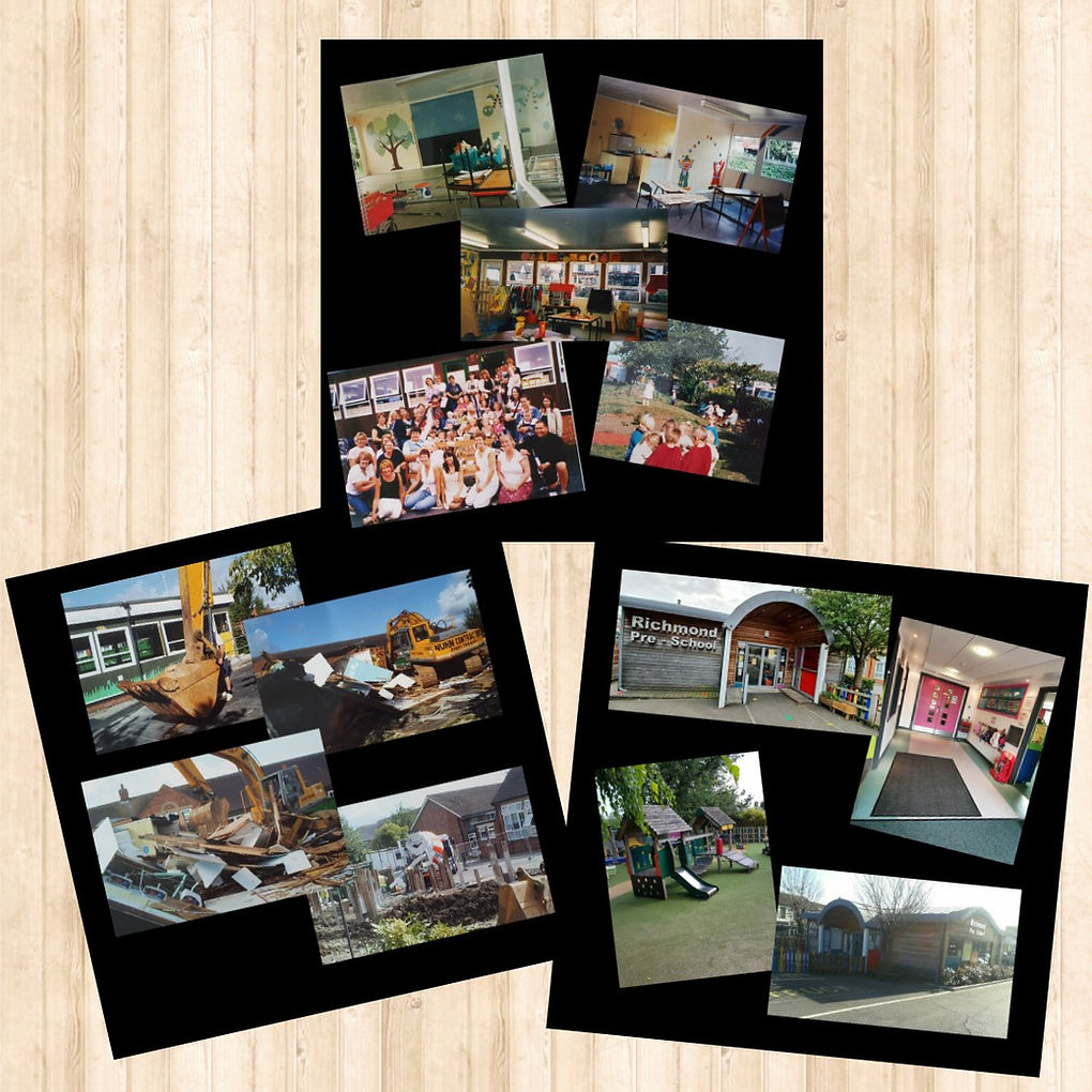 Richmond Pre-school collage of spaces and memories